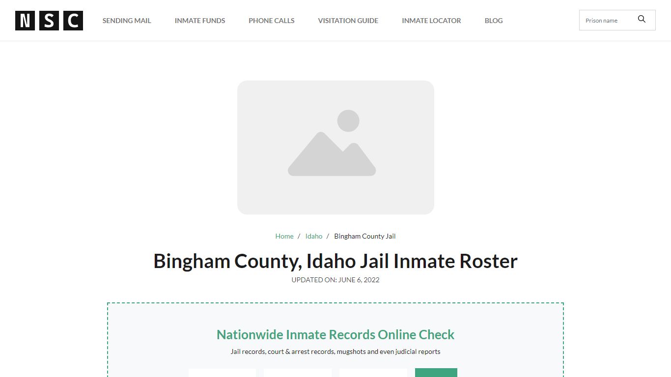 Bingham County, Idaho Jail Inmate List